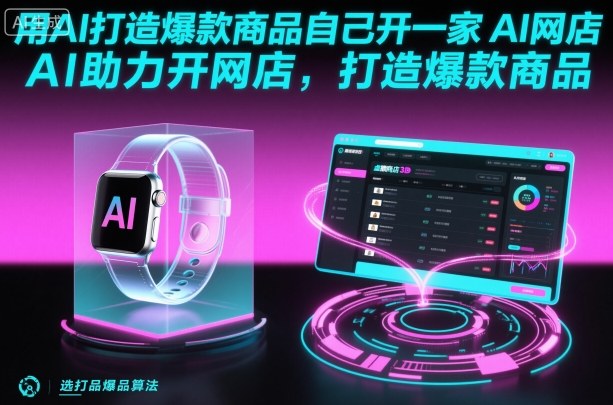 AI赋能 开网店 爆款商品轻松打造-九零创业网