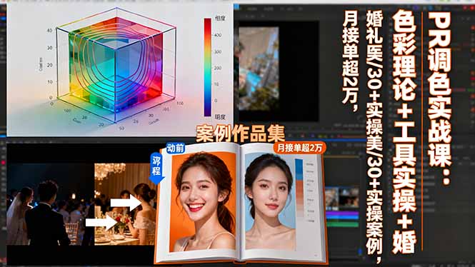 PR调色大师课 色彩精修+实操案例 月入2万秘籍解锁-九零创业网