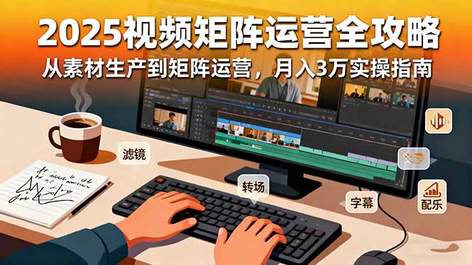 2025短视频矩阵月入3万 实操攻略全解析-九零创业网