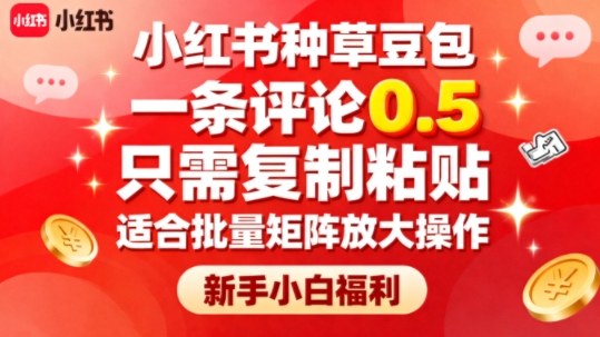 小红书豆包种草达人 复制粘贴轻松赚 新手福利快来加入-九零创业网
