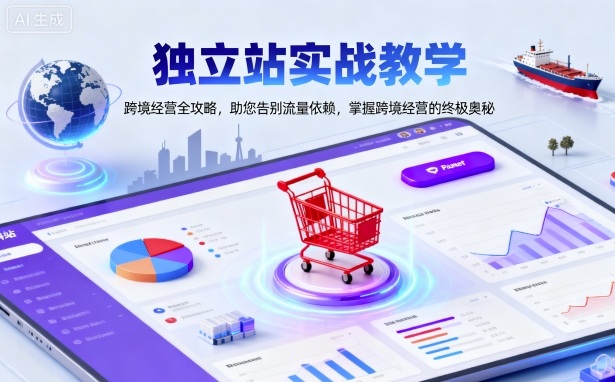 独立站实战指南 跨境经营秘籍 摆脱流量束缚 掌握经营精髓-九零创业网