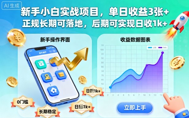 新手日赚3单 正规项目月入过千揭秘-九零创业网
