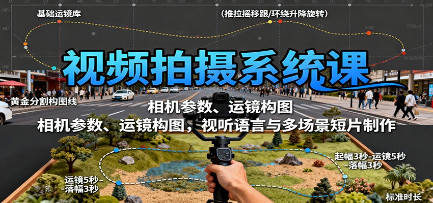 视频拍摄全攻略 相机技巧 构图美学与短片创作