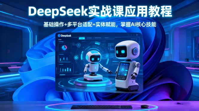 DeepSeek实战课 基础操作+多平台+实体赋能 AI核心技能速成指南