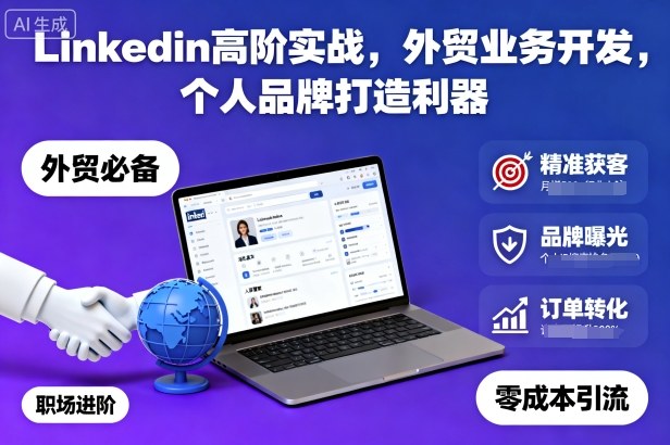 LinkedIn外贸高阶攻略 个人品牌打造 业务拓展利器