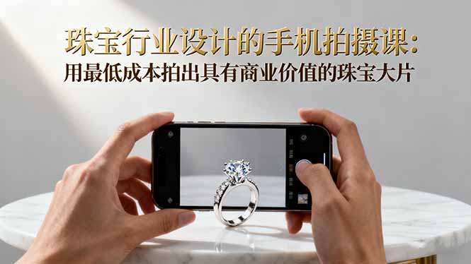 低成本手机摄影 打造珠宝广告大片