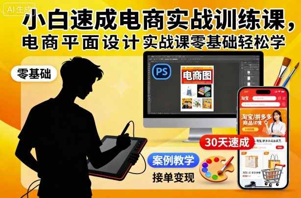 电商实战速成 平面设计入门无忧