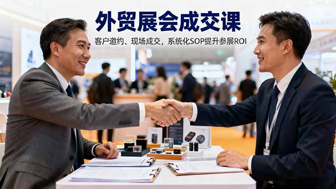 外贸展会成交课 系统化SOP 高效提升参展ROI