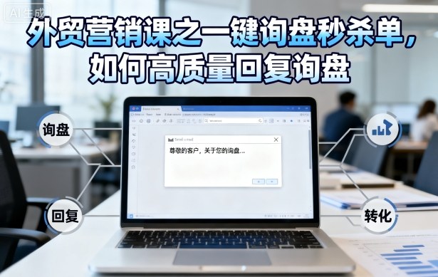 外贸询盘秒杀技巧 精准回复 高效成交-九零创业网