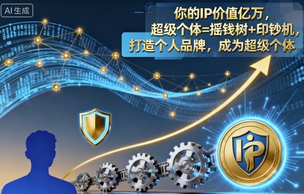 IP价值亿 超级个体 摇钱树印钞机 个人品牌新纪元-九零创业网