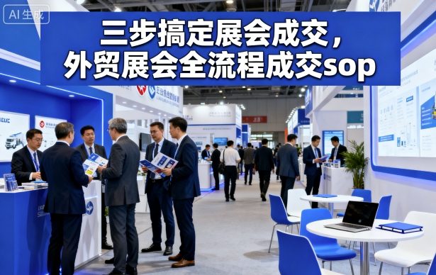 外贸展会成交三步法 轻松锁定订单-九零创业网