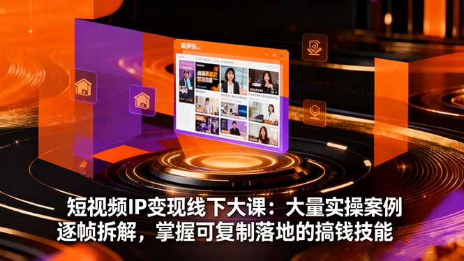 短视频IP变现实操秘籍 案例拆解 学搞钱技巧-九零创业网