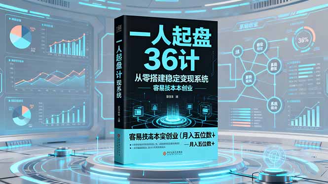 36计起盘术 低成本创业 月入五万轻松变现-九零创业网