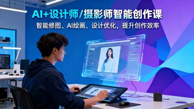 AI赋能设计摄影 智能创作课提升效率新篇章-九零创业网