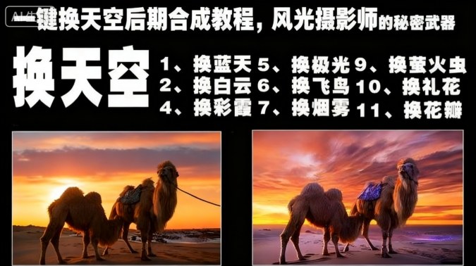 风光摄影师必备 一键换天 揭秘后期合成技巧-九零创业网