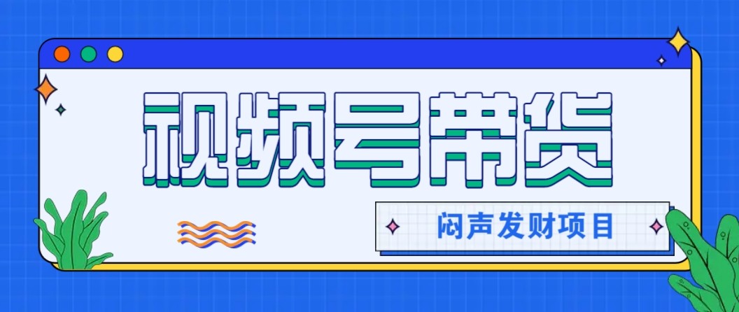 微信视频号带货 轻松月入两千 闷声发大财的秘密-九零创业网