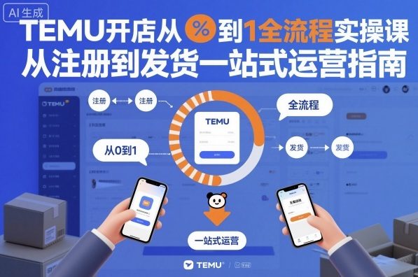TEMU开店全流程指南 从注册到发货一站式实操教学-九零创业网