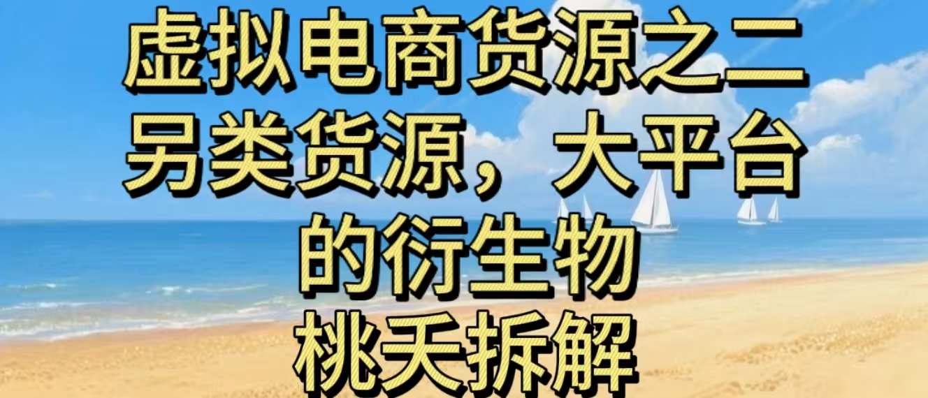 另类货源 大平台衍生电商新势力-九零创业网