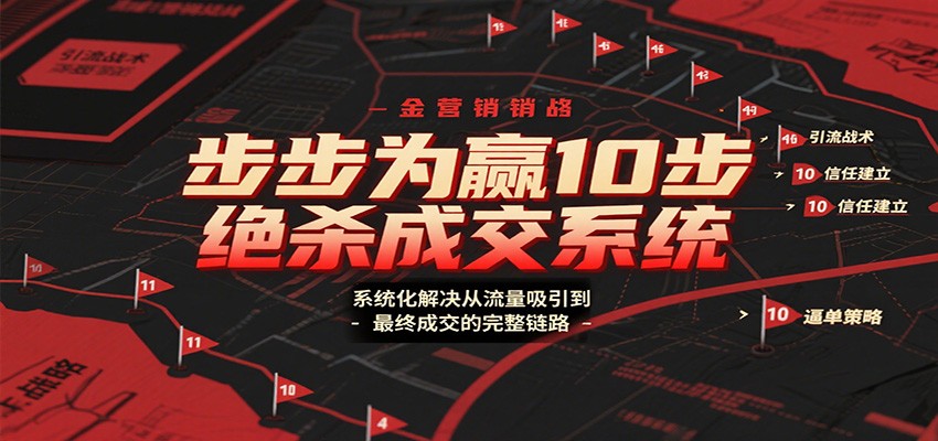 步步为赢10步绝杀成交 全链路流量转化秘籍-九零创业网