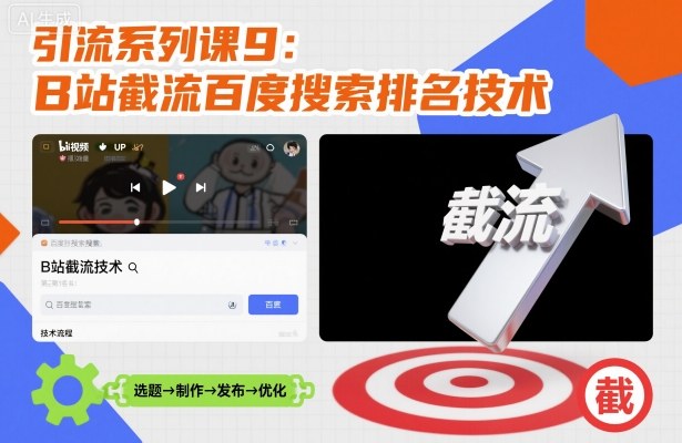 B站截流秘籍 百度搜索排名新攻略-九零创业网