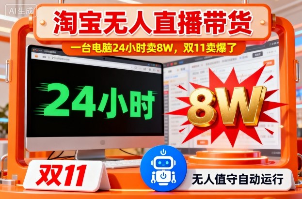 淘宝无人直播狂卖8万 电脑214小时破纪录 双11狂欢揭秘-九零创业网