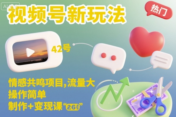 短视频新潮流 情感共鸣爆款 流量变现一课轻松掌握-九零创业网