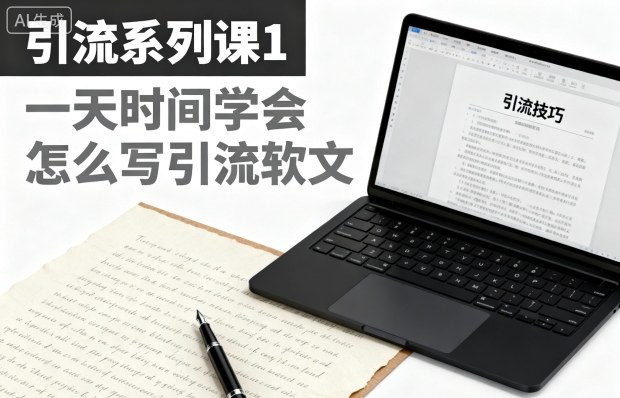 24小时速成 掌握引流软文写作技巧-九零创业网