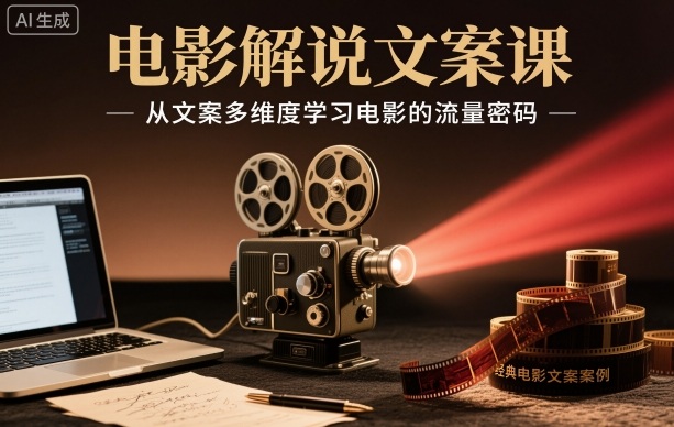 解码电影流量密码 文案课多维解锁影视热点-九零创业网