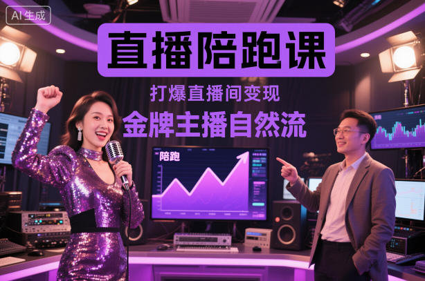 金牌主播直播陪跑 轻松打造高变现直播间