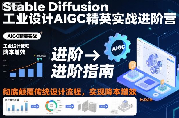 颠覆设计流程 Stable Diffusion AIGC精英营 高效降本新纪元-九零创业网