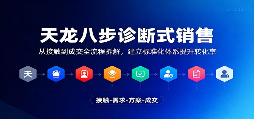天龙八步销售全流程 打造高效转化标准化体系-九零创业网