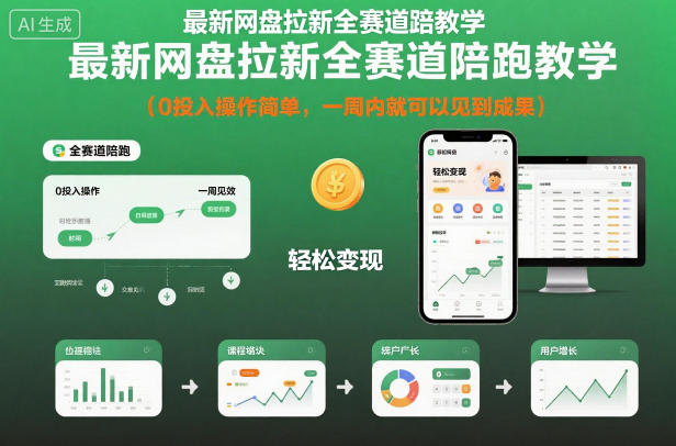 一周速成网盘拉新全攻略 零成本轻松实现盈利-九零创业网