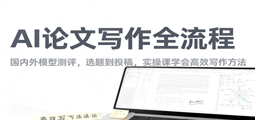 AI论文写作全攻略 选题至投稿 高效实操课学技巧-九零创业网