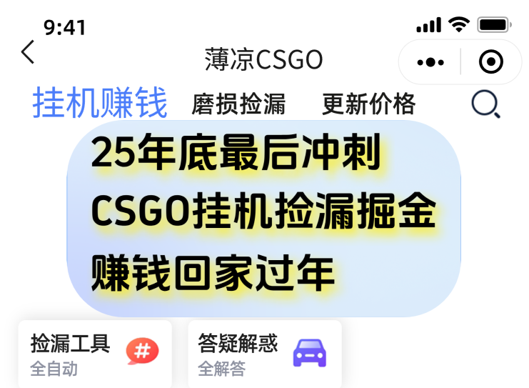 年底CSGO挂机掘金 手机日赚500+ 最后一个月速来-九零创业网