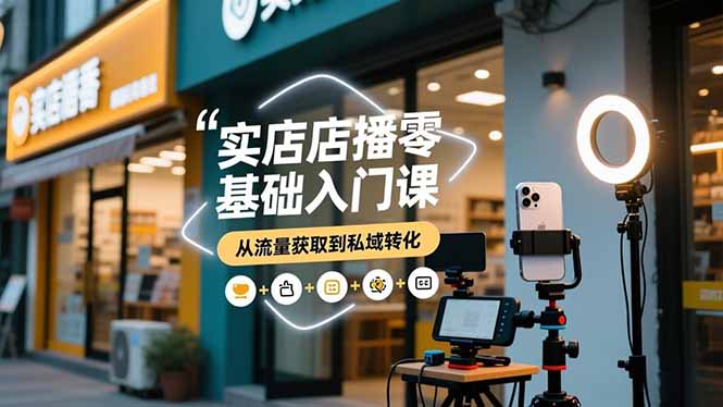 实体店流量攻略 短视频直播 微信私域 转化秘籍一网打尽-九零创业网