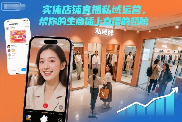 直播赋能实体店 私域运营起飞新篇章-九零创业网