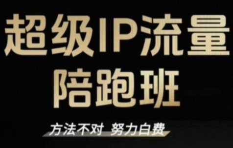 阿昱老师IP流量陪跑班 助你打造爆款超级IP-九零创业网