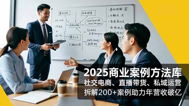 2025年破亿营收秘籍 社交电商+直播带货+私域运营200+案例解析-九零创业网
