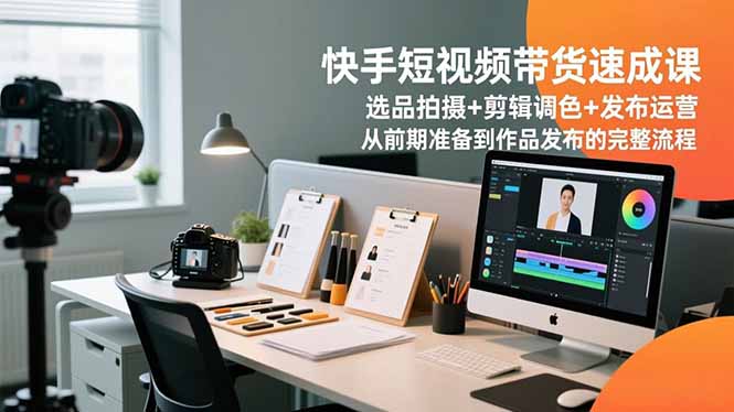 快手短视频带货全攻略 选品到发布一课搞定-九零创业网