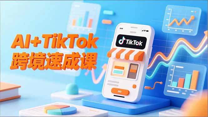 7日AI+TikTok速成 跨境无忧运营启动-九零创业网