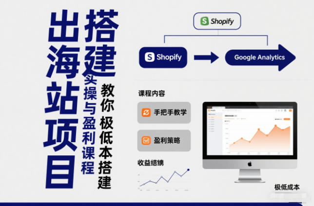 小淘出海站实操盈利课 低成本搭建指南-九零创业网