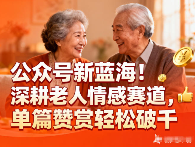 深耕银发情感 单篇赞赏破千 新蓝海掘金记-九零创业网