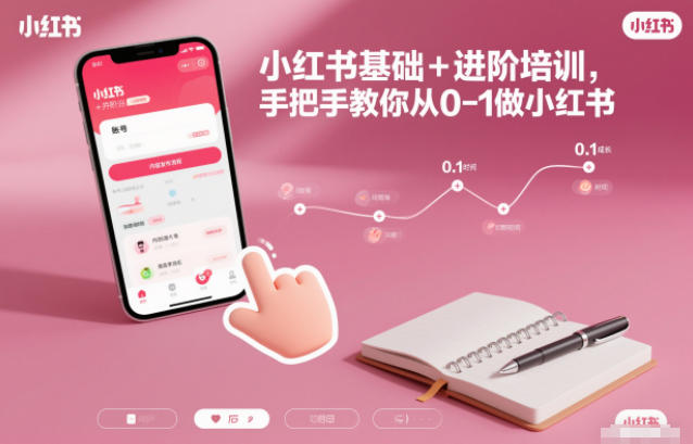 从零开始 小红书达人养成记 基础+进阶培训全攻略-九零创业网