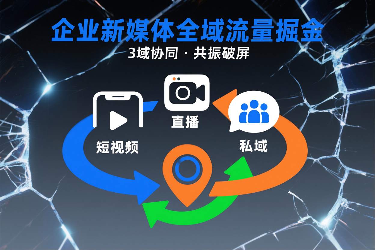 短视频全域流量新攻略 三域联动 直播私域共振破局-九零创业网