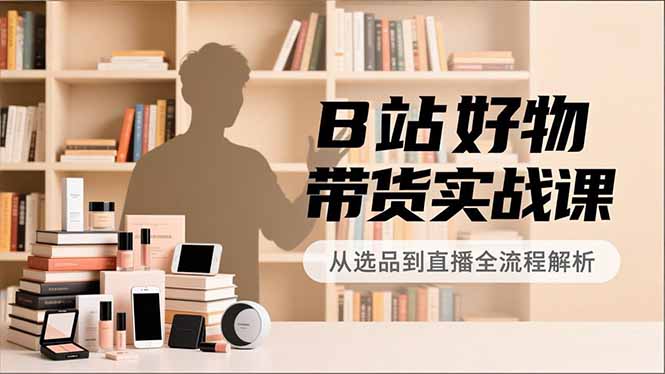 B站带货达人养成记 全链路教学 月入过万不是梦-九零创业网