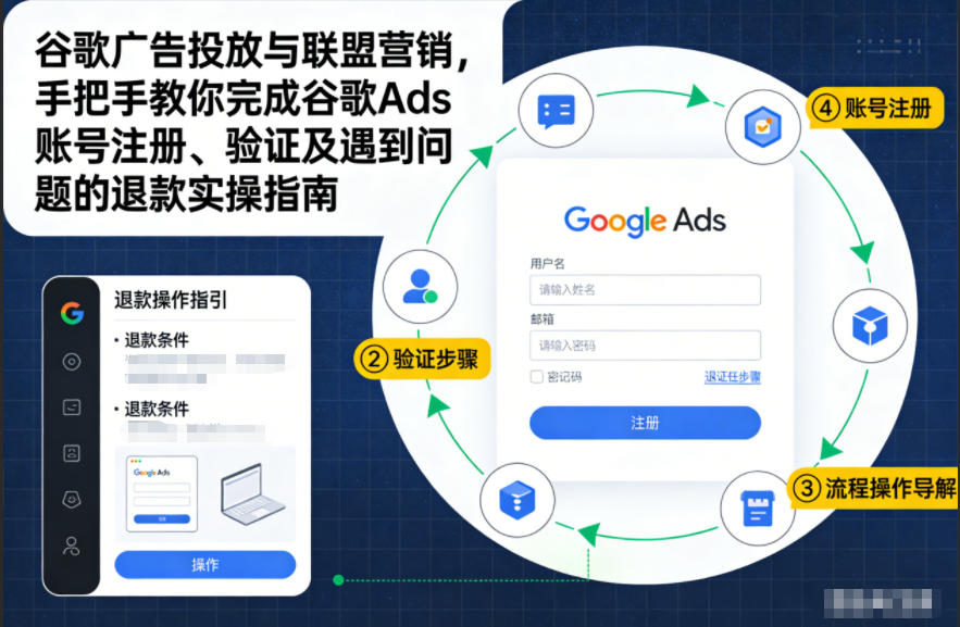 谷歌广告与联盟营销 注册验证退款全攻略