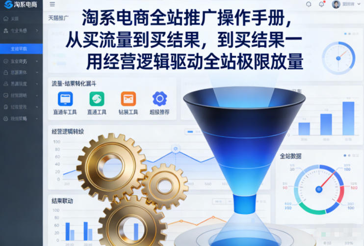 流量到结果 全站推广极限放量经营攻略