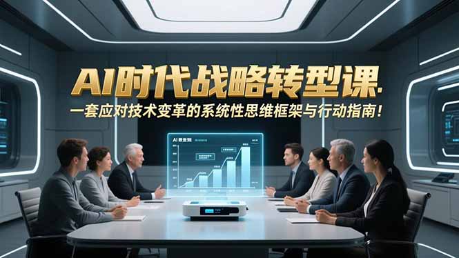 AI时代战略转型课 构建应对技术变革的智慧指南-九零创业网