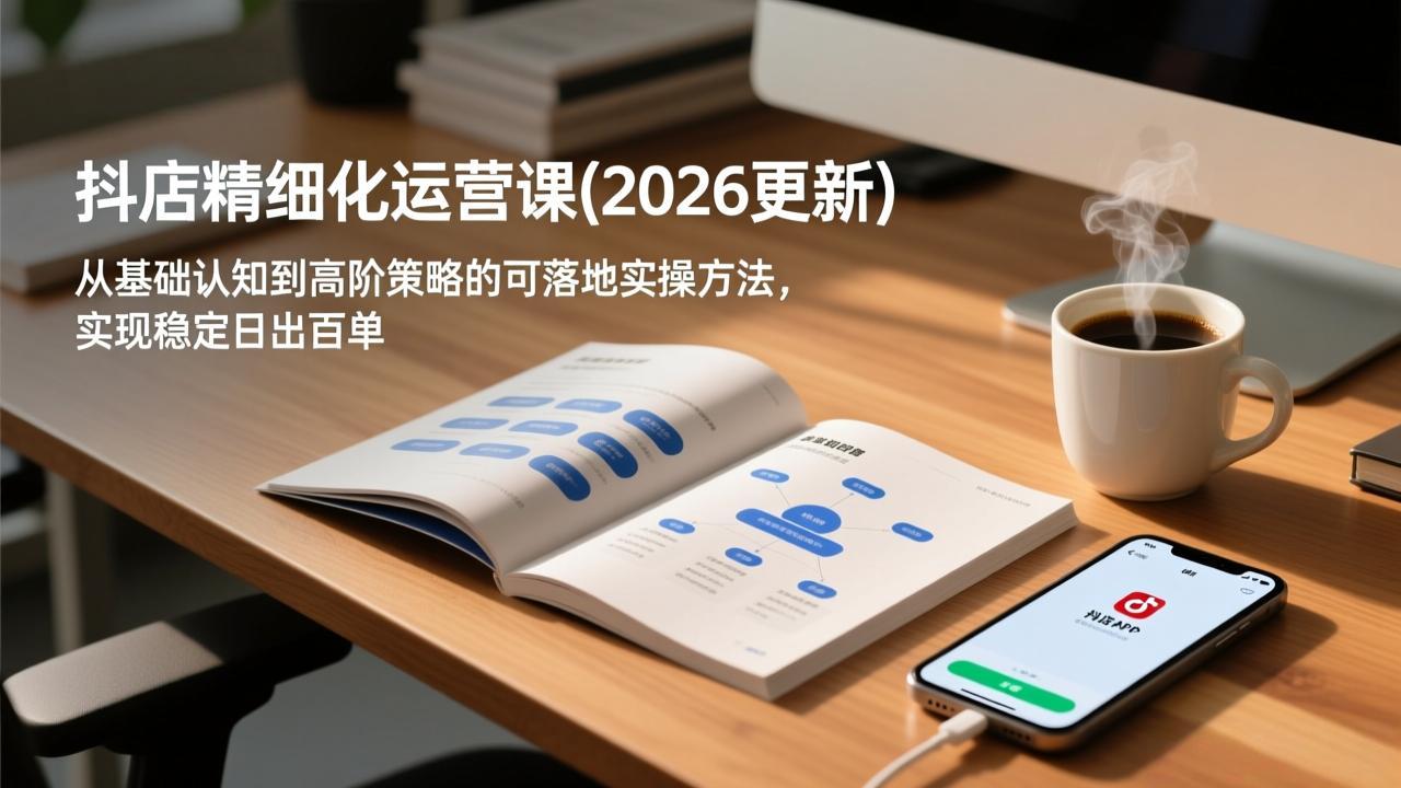 2026抖店运营升级课 精细化策略全解析-九零创业网