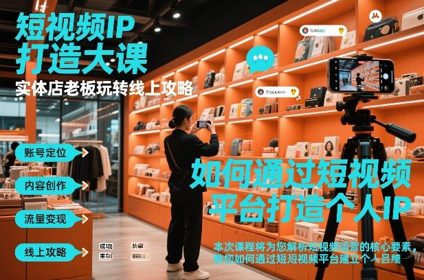 短视频IP赋能 实体店老板线上翻盘攻略-九零创业网